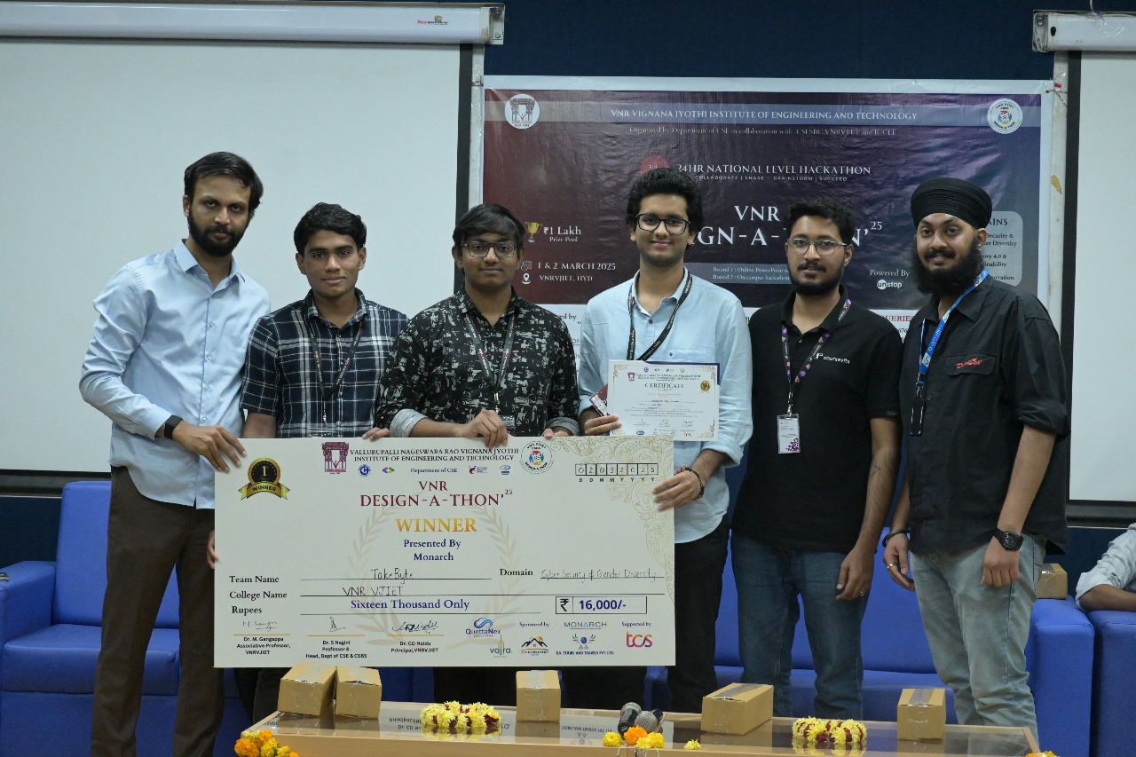 1st place winner VNRVJIET Design-a-thon 2025, cybersecurity track